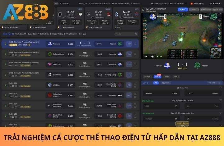 Giới thiệu về E-Sports AZ888